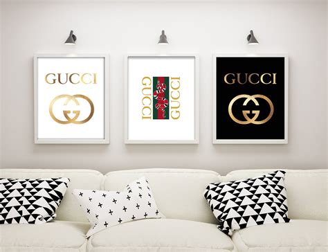 gucci art wall|gucci wallpaper home decor.